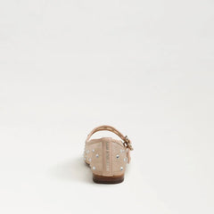 Michaela Shine Mary Jane Flat-Vintage Pink Mesh