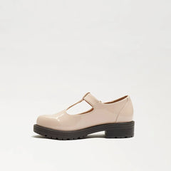 Taelor Kids T Strap Mary Jane-Tan Patent