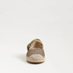 Mackie Mesh Espadrille Mary Jane-Brushed Gold/Cyprus Tan Mesh