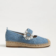 Maddy Orchid Espadrille Mary Jane-Royal Sky Blue Lace