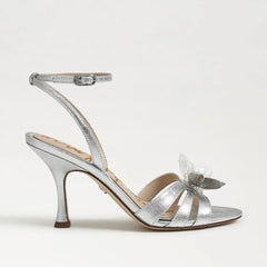 Joanna Stiletto Sandal-Soft Silver Faux Leather