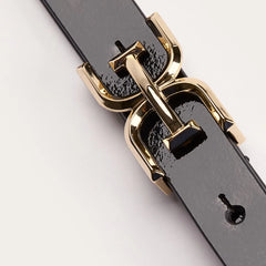 19MM EE Plaque Belt-Black