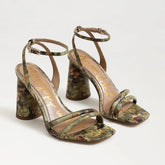 Kia Block Heel Sandal-Sage Multi Leather