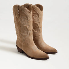 Rue Western Boot-Cyprus Tan Suede