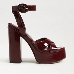 Savannah Platform Dress Sandal-French Merlot Patent Leather