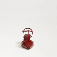 Briella T-Strap Pump-Deep Scarlet Patent Leather