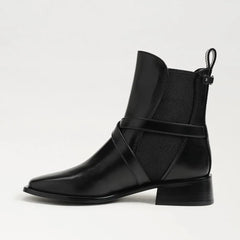 Tanner Ankle Boot-Black Leather