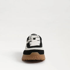 Luna Sneaker-Black Suede/White Leather