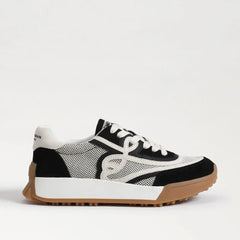 Luna Sneaker-Black Suede/White Leather