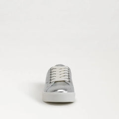 Ethyl Lace Up Sneaker-Soft Silver Leather