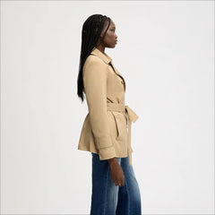 Double Breasted Trench-Birch