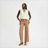 Pintuck Trouser-Dune