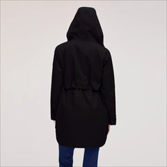 Hooded Anorak Jacket-Black