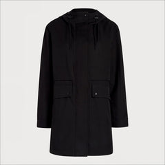 Hooded Anorak Jacket-Black