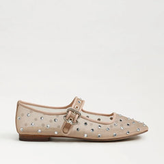 Michaela Shine Mary Jane Flat-Vintage Pink Mesh