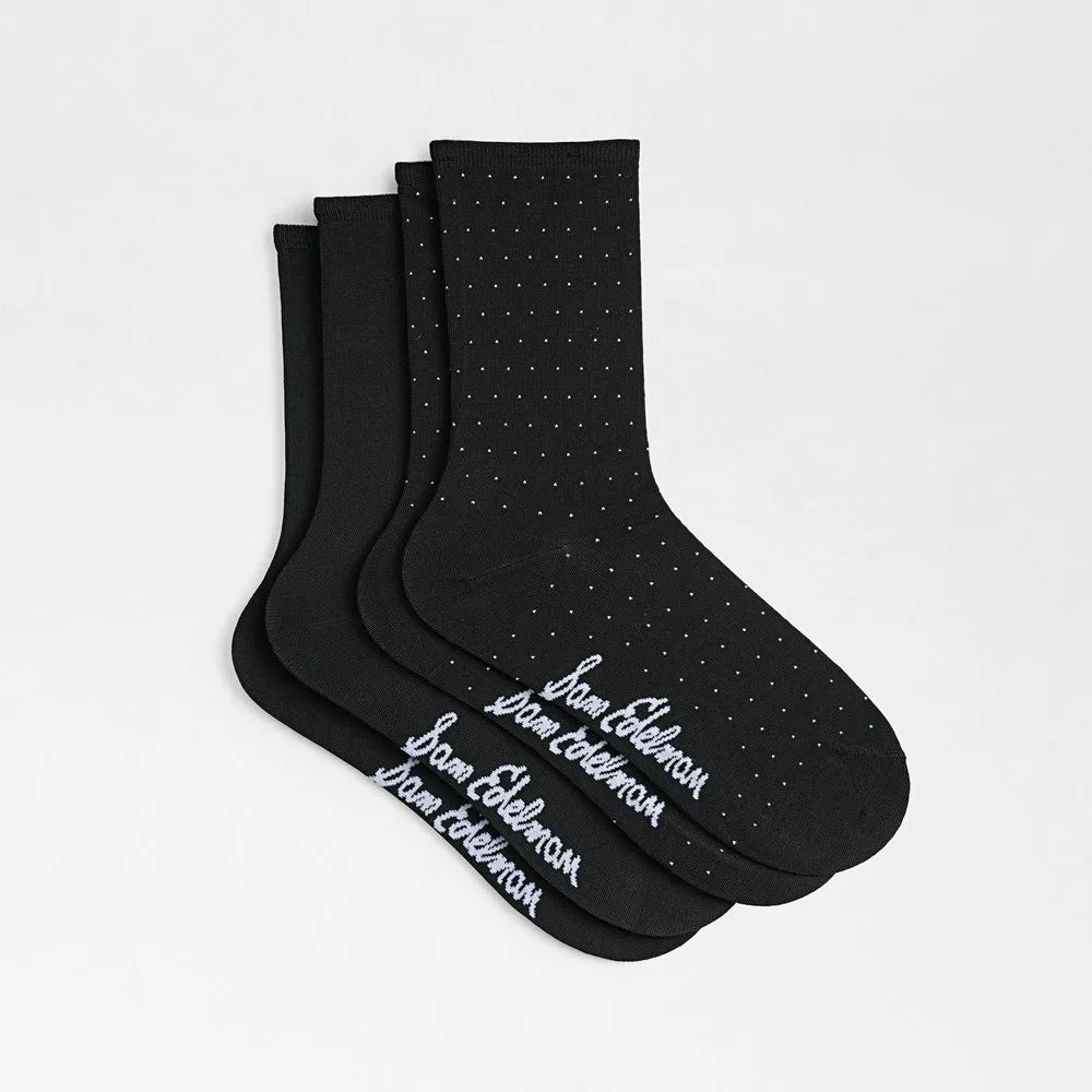 2 Pack Rayon Pin Dot Crew