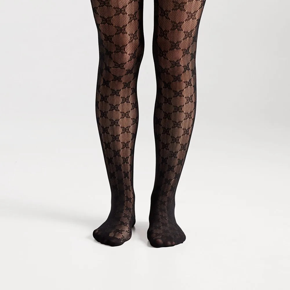 2 Pack Logo Microfabric Tights-Black