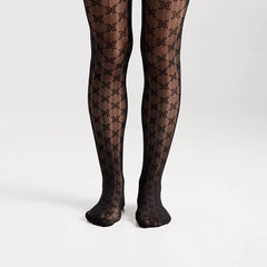 2 Pack Logo Microfabric Tights-Black