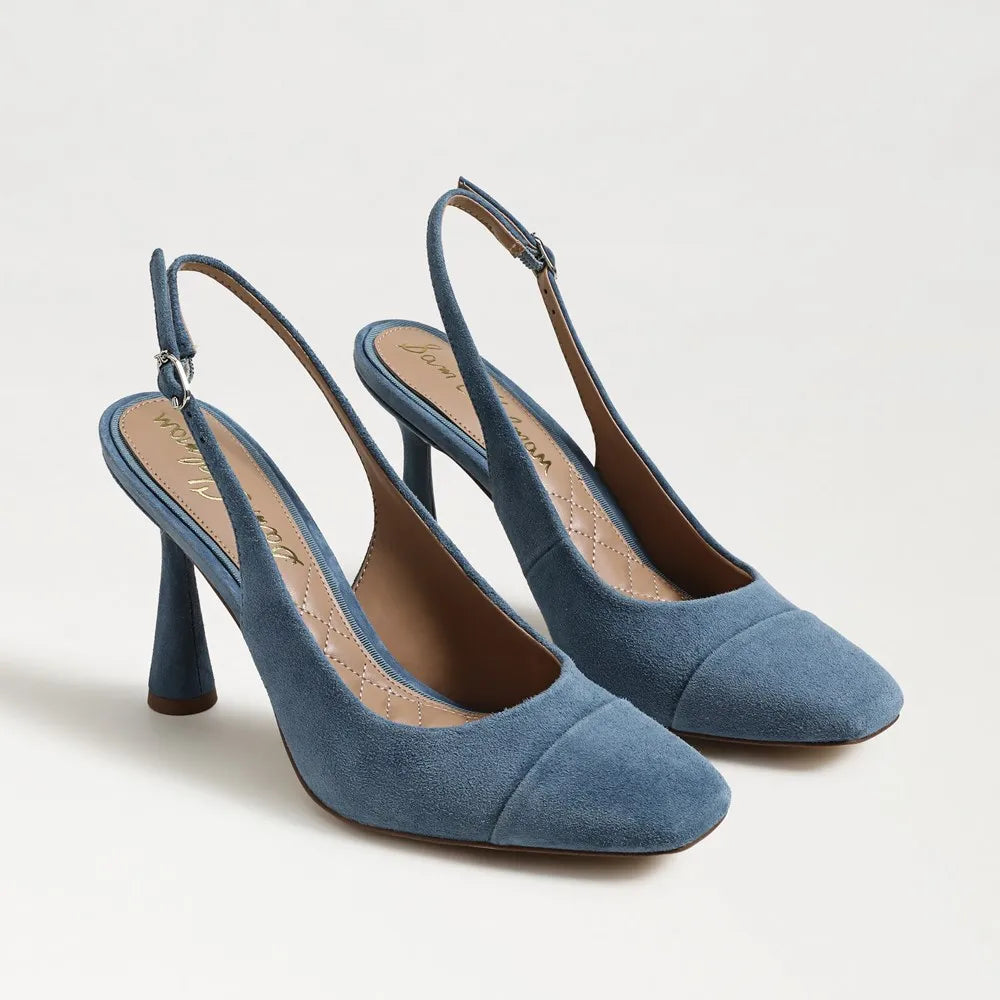 Essa Slingback Pump-Blue Agate Suede