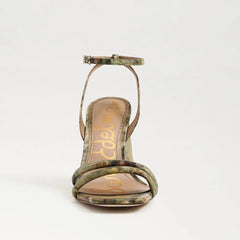 Kia Block Heel Sandal-Sage Multi Leather