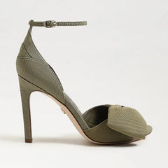 Ida Open Toe Stiletto Sandal-Olive/Light Olive Fabric
