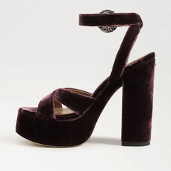 Savannah Glow Platform Dress Sandal-Parisian Plum Velvet