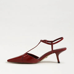 Briella T-Strap Pump-Deep Scarlet Patent Leather