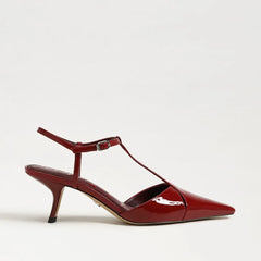 Briella T-Strap Pump-Deep Scarlet Patent Leather