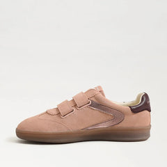 Talia Velcro Sneaker-Blush Rose Suede