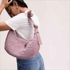 Ethyl Quilted Logo Sling Crossbody