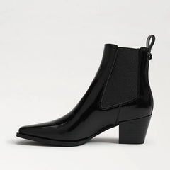 Ashtyn Ankle Bootie-Black Leather