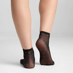 3 Pack Sheer Dot Anklet