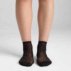 3 Pack Sheer Dot Anklet