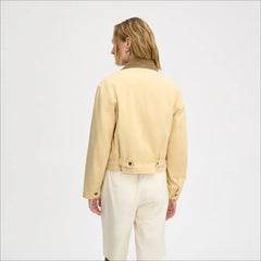Crop Barn Jacket-Butter