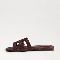 Bay Multicolor Slide Sandal-Brick Se Faux Raffia