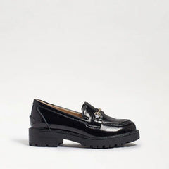 Kids' Tully Lug Sole Loafer-Black Box Leather