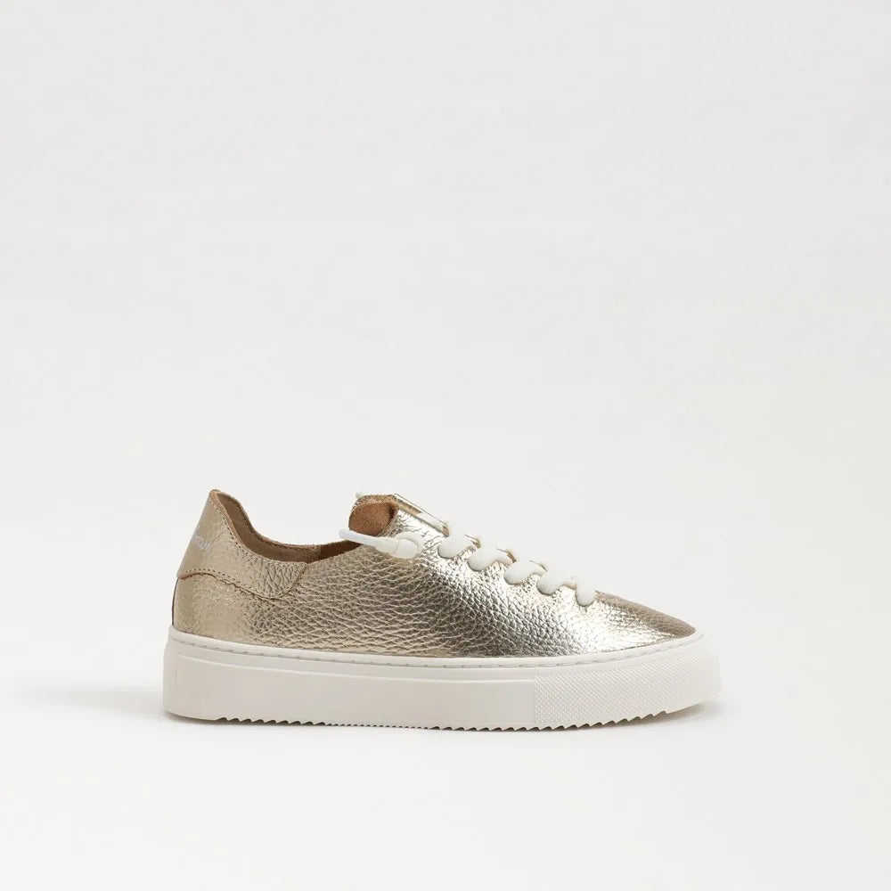 Kids' Poppy Lace-Up Sneaker-Gold Leaf