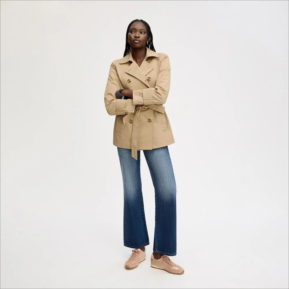 Double Breasted Trench-Birch