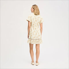 Shirt Ivory Mini Dress-Ivory
