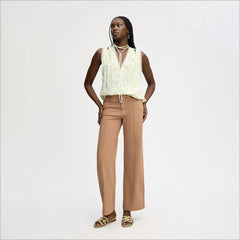 Pintuck Trouser-Dune