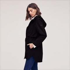 Hooded Anorak Jacket-Black